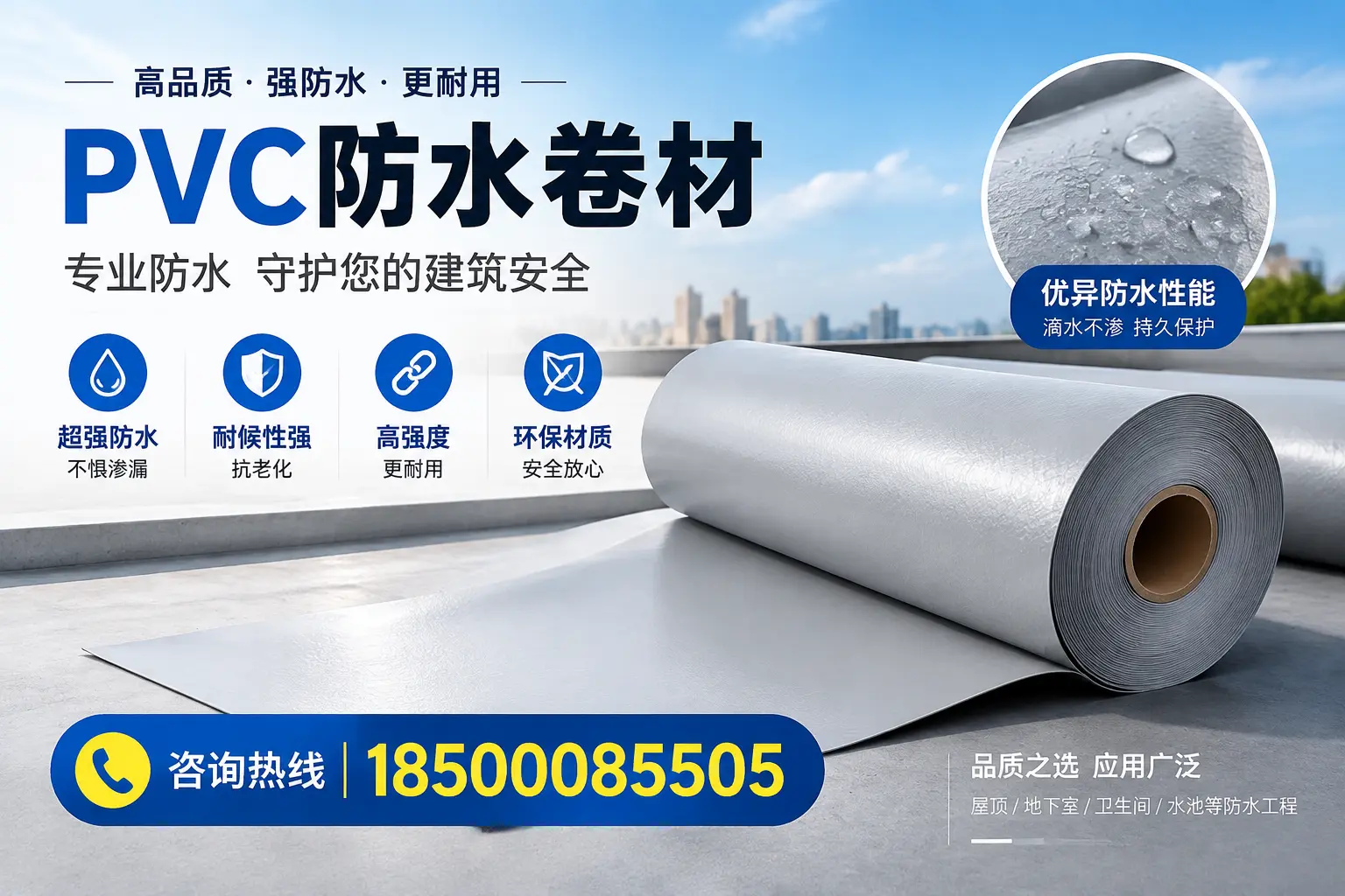 海东地区pvc防水卷材的市场现状与发展趋势