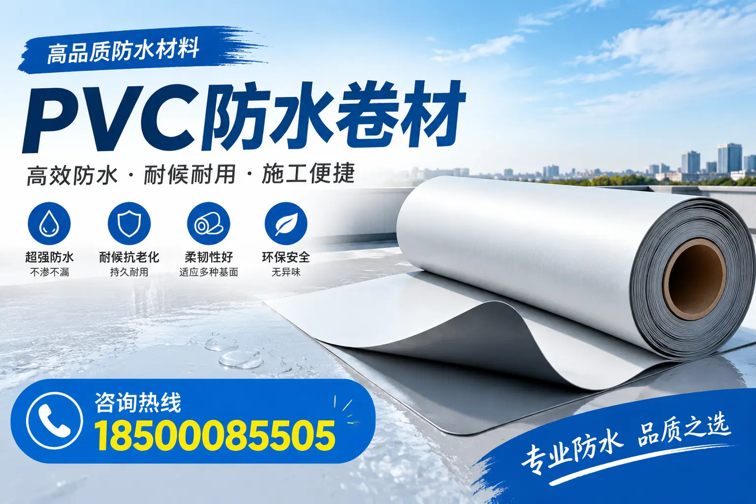 如何在海东选择合适的pvc防水卷材